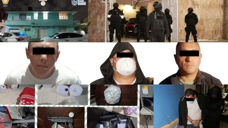 SSC, FGJ, y SEMAR localizan narco laboratorio y detienen a 3 en la Gustavo A. Madero