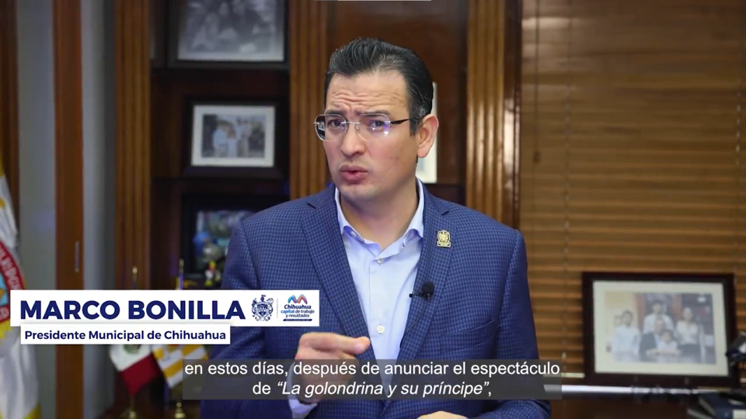 El alcalde Marco Bonilla respondió explicando los beneficios de “La Golondrina y su Príncipe”