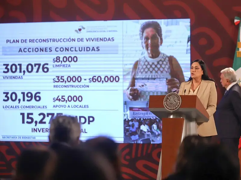 Ariadna Montiel destaca apoyos del Bienestar tras paso de “Otis”, van más de 275 mil mdp